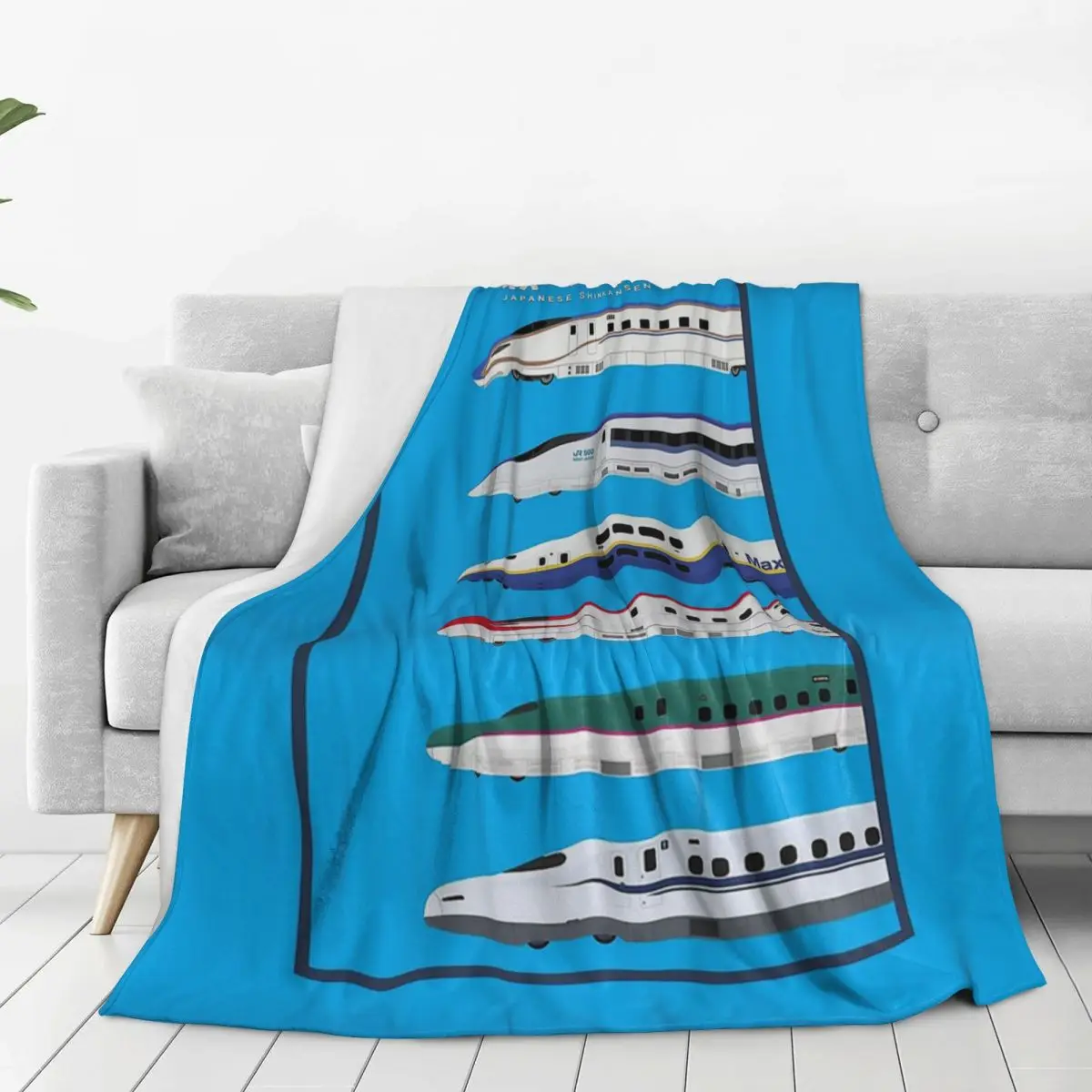 Japanese Shinkansen Bullet Trains Blankets Flannel Soft Sofa Throw Blankets For Couch Bedding Travel Throws Bedspread Quilt