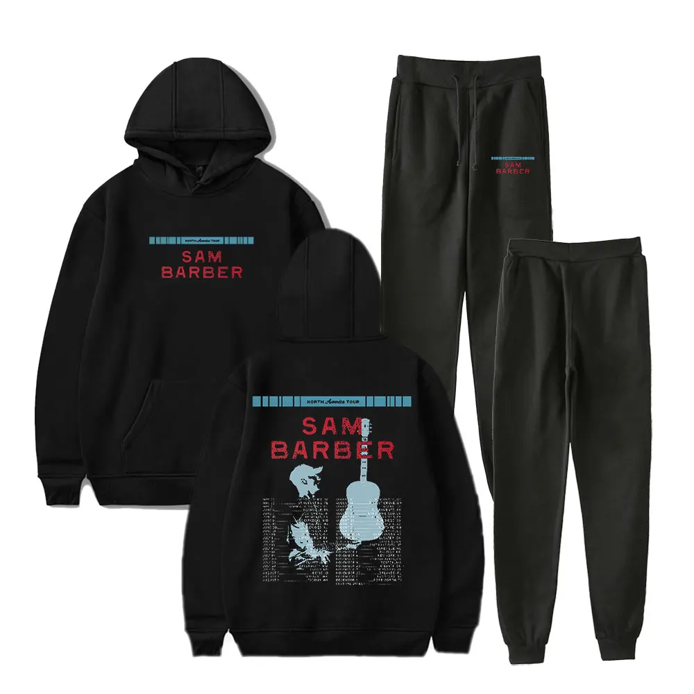 

Sam Barber Tour 2025 Shows Merch Hoodie Suit Pocket Drawstring Hoodie Streetwear Man/Woman 2 Pieces Sets