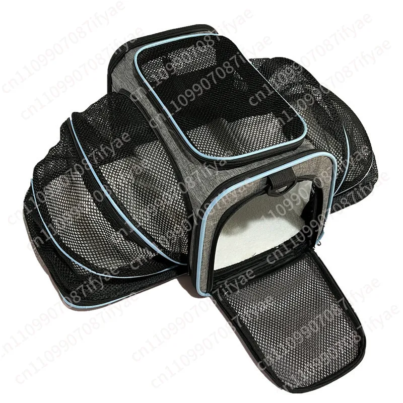 

Сумка-переноска для кошек, портативный рюкзак для кошек, маленькая сумка через плечо для домашних животных, дышащая складная расширяемая сумка для питомцев