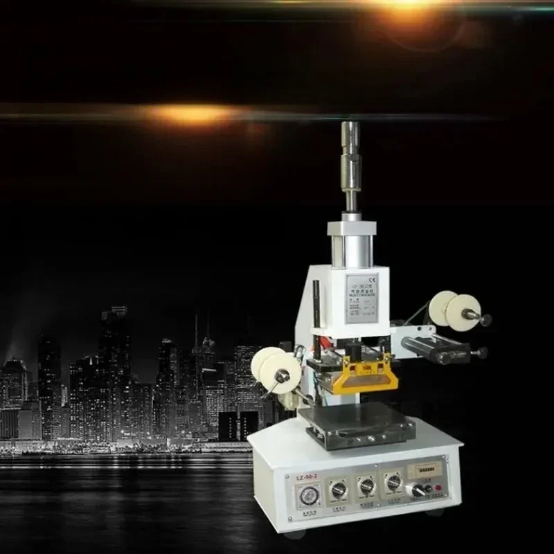 Pneumatic Hot Stamping Machine Automatic Digital Hot Stamping Machine Indentation Transfer Logo Adjustable Workbench