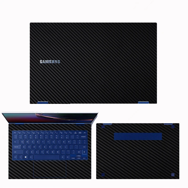 Design speciale 1 pz Top + 1 pz Palmrest + 1 pz fondo pelle adesivo copertura pellicola per Samsung Galaxy Book Flex NP950QCG 2 in1 15.6\