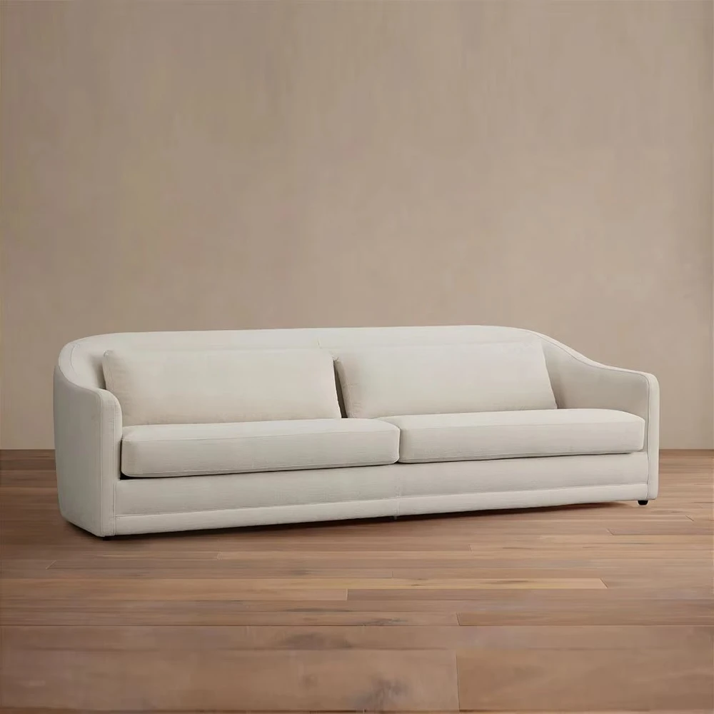 Modern design of hotel and living room 3-seater microfiber combination sofa with sponge filler