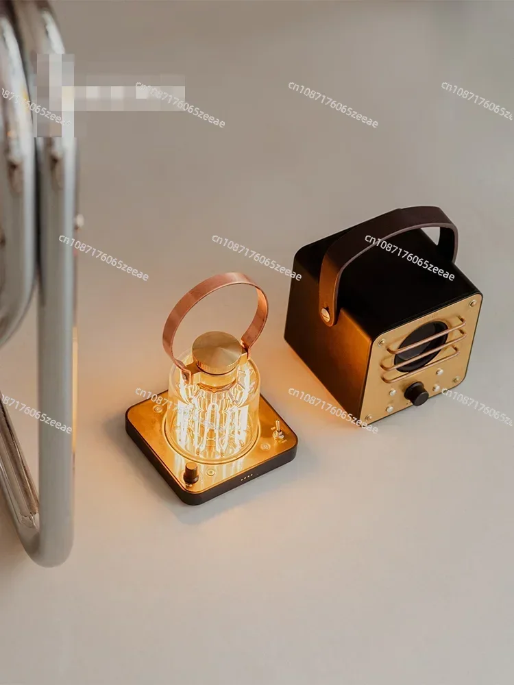 

Magic Cube Tower Retro Luxury Atmosphere Light Camping Light Bluetooth Speaker Mobile Power Bank
