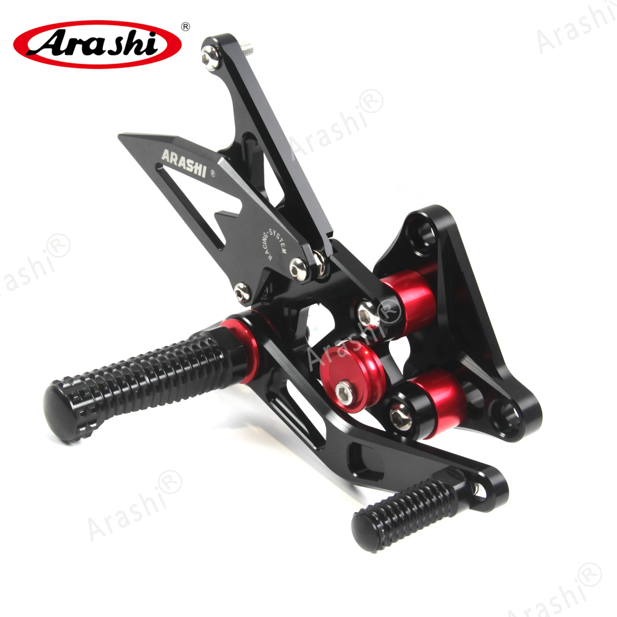 Arashi For SUZUKI GSXR1300 2008-2020 CNC Rider Rearset Adjustable Footrests GSXR 1300 HAYABUSA non-ABS 2018 2017 2016 2015 2014 image 5
