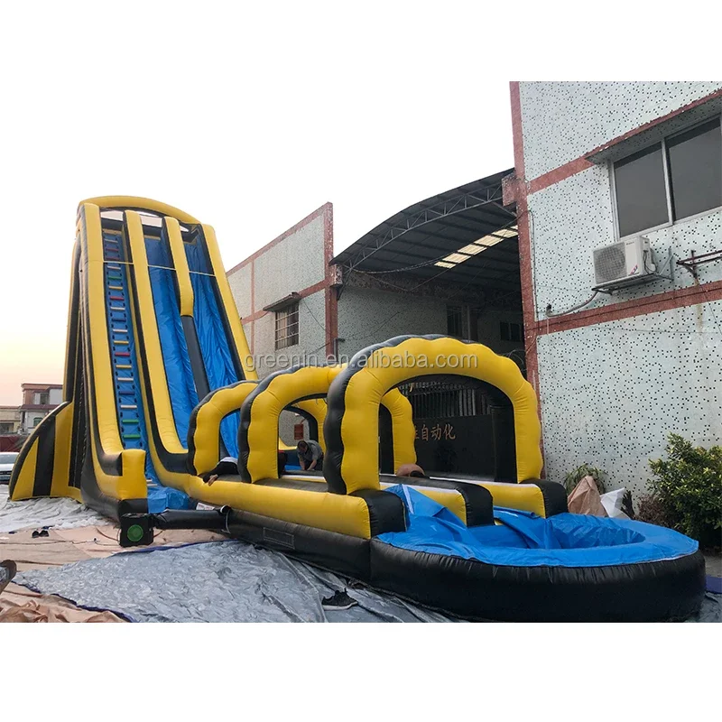 Commercial Grade Heavy Duty 30ft 50ft Giant Hippo Inflatable Water Slide2026