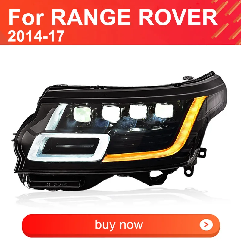 Car LED Headlights for Land Rover Range Rover 2014-2017 Headlights Plug and Play with LED DRL Dynamic Turning Head lights