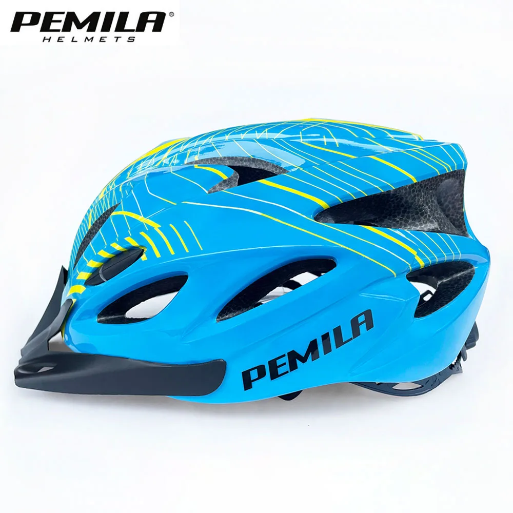 Streifen ultraleichter Rennrad Mountainbike Helm mit Sonnenblende ultraleichte dh MTB Fahrrad helm Outdoor Sport Reiten Fahrrad helm