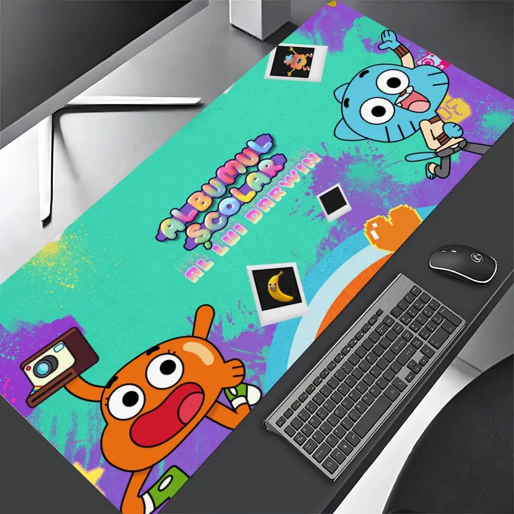 The Amazing World of G-Gumball Mouse Pad Gaming Abstract cartoon Large 800x400mm MouseMat Gamer XXL Mause Carpet PC Desk