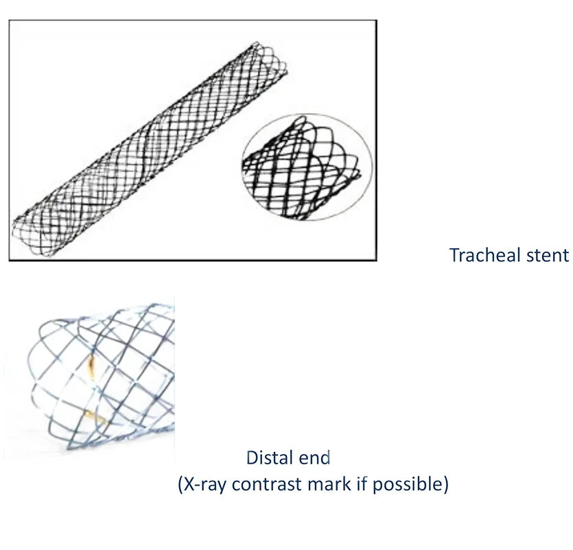 Stent tracheale per animali domestici espandibile sterilizzato con certificazione CE monouso medica veterinaria per cani