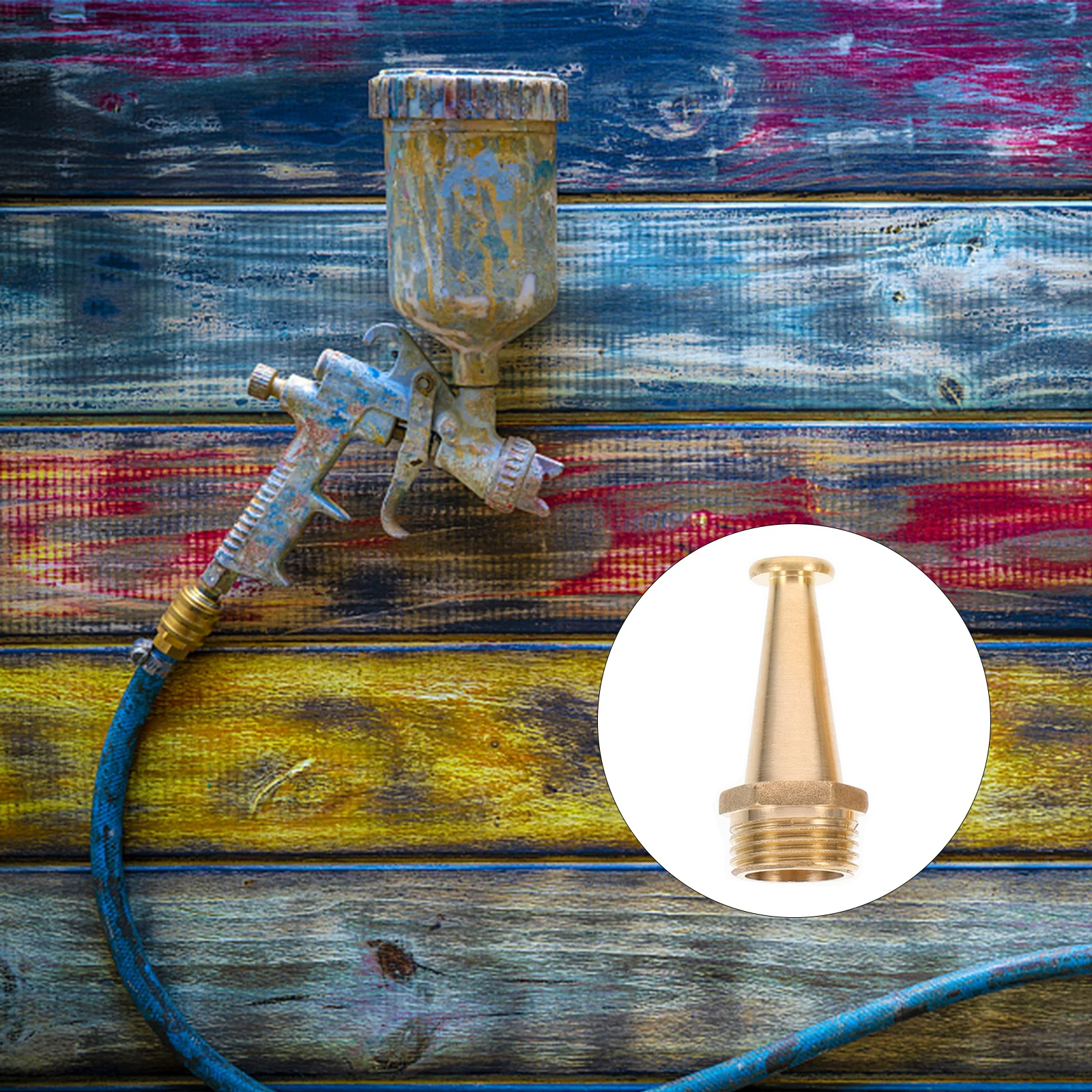 

4 Pcs Fire Reel Nozzle Copper Outer Sprayer Hose Pipe Car Wash Garden Irrigation Anti Rust Lightweight Portable Easy Use