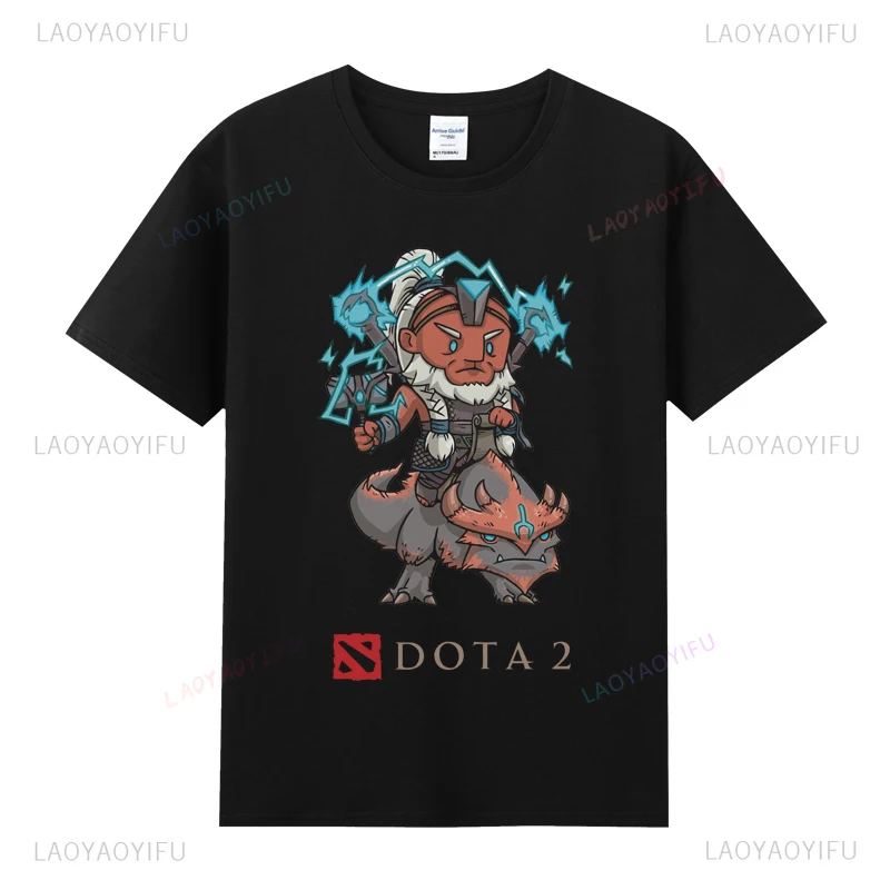 رجل تي شيرت دوتا 2 Camiseta نمط جديد قصير الأكمام خمر مادة البوليستر رخيصة المحملة Camisa لعبة الملابس