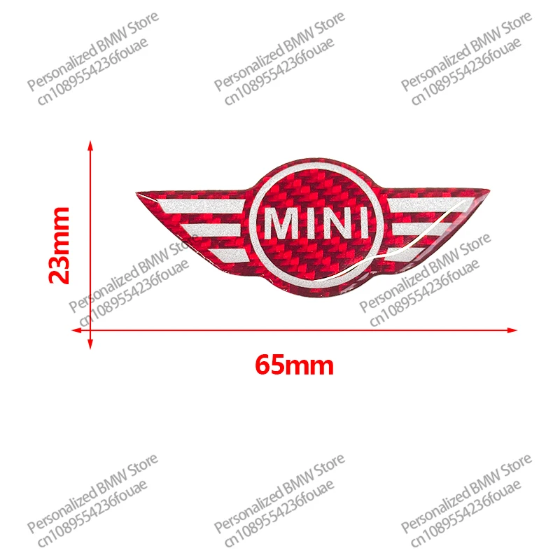 6.5cm Car Steering Wheel Decorative Sticker For BMW Mini Cooper R50 R52 R53 R55 R56 F54 F55 F56 F60 R61 JCW Countryman Styling