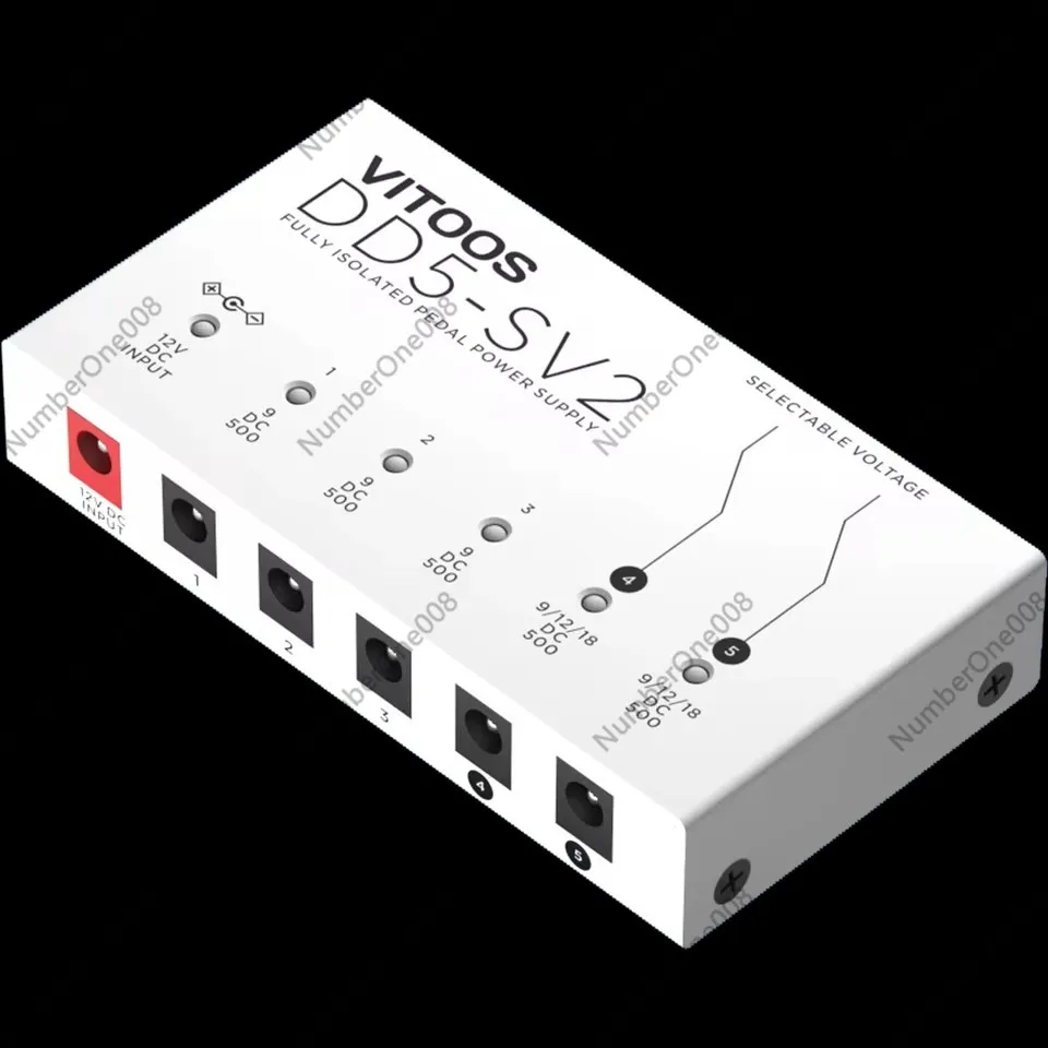 Fully Isolated Effect Pedal Power Supply High Power Digital Guitar Pedal PSU with Noise Reduction