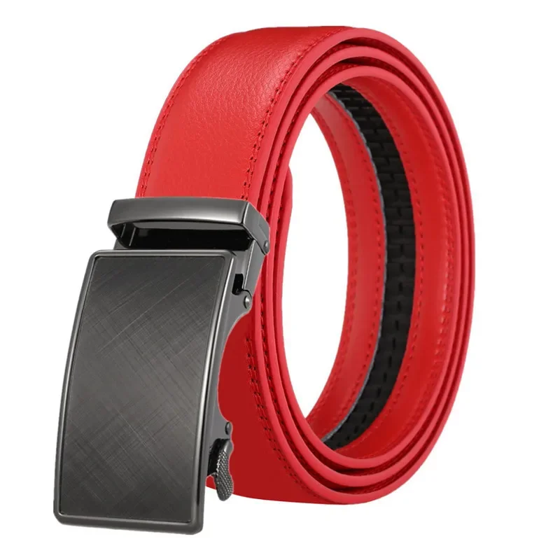 

Брендовый красный мужской ремень Plyesxale Luxuri из коровьей кожи, дизайнерские ремни высшего качества для мужчин, поясной ремень с автоматической пряжкой, мужской ремень B1301