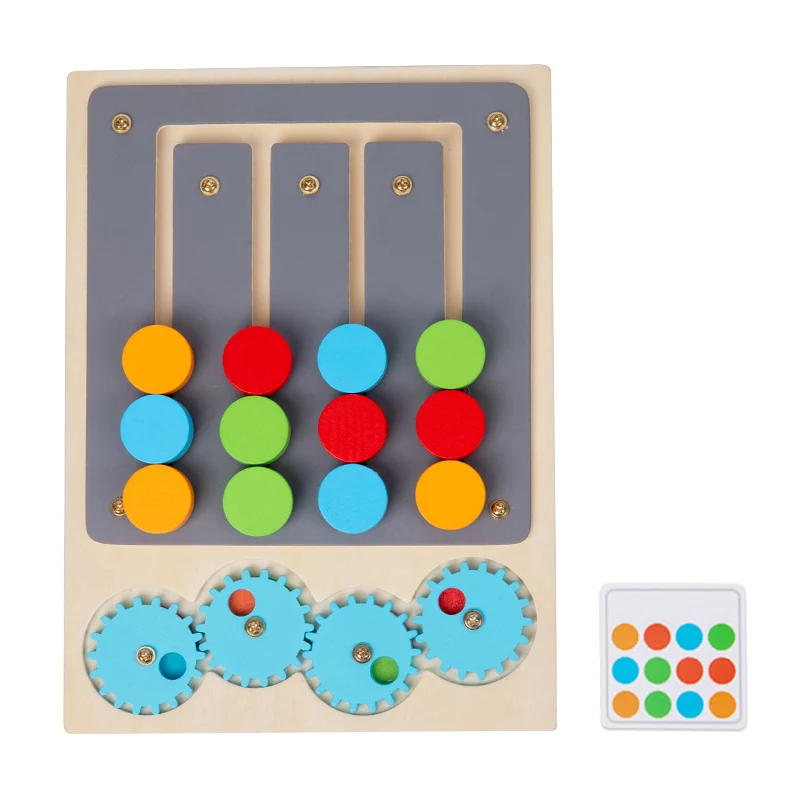 

Wood Montessori Toy Kids Toys Child Gift Matching Color Recognize Game Toddler Wooden Educational