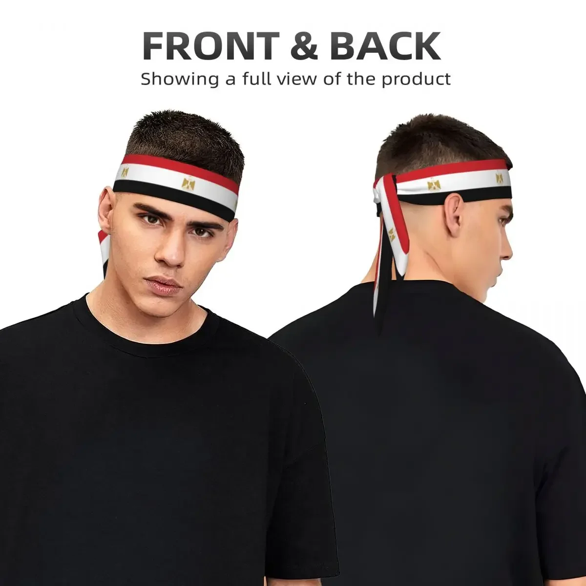 Egypt Flag Sweatband Bandanas Hairband Head Tie Sports Headband Hair Accessories