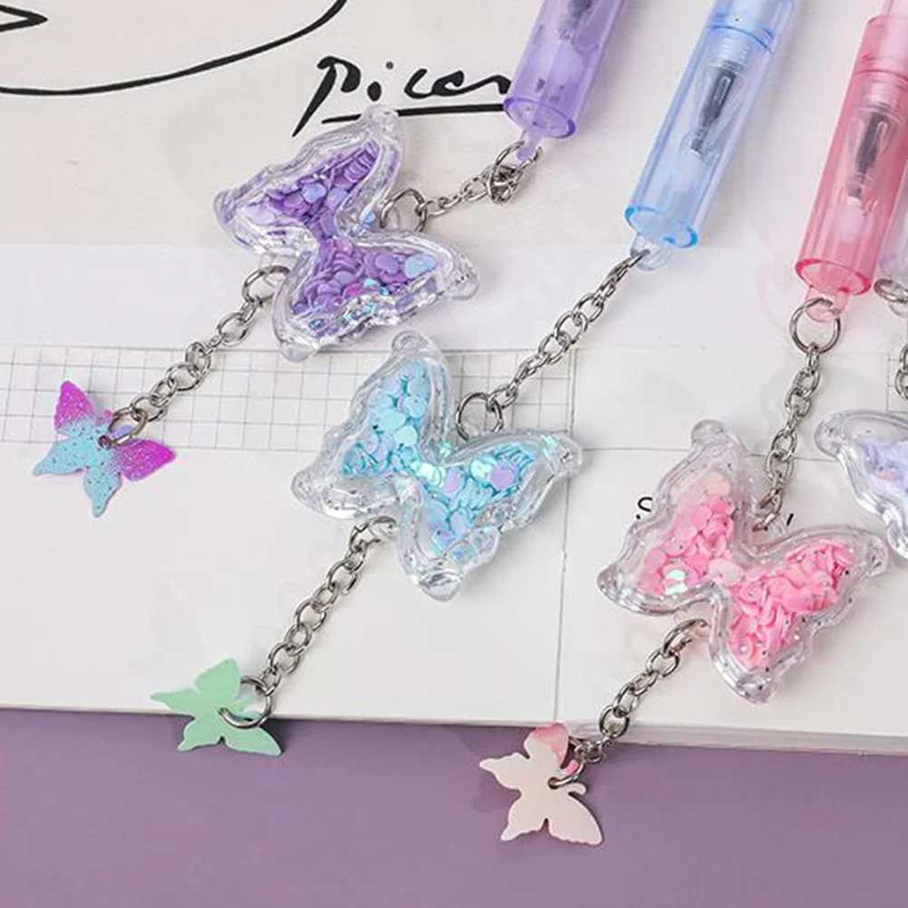 

8 шт. гелевые ручки-бабочки Kawaii шариковая ручка-ролик для ведения журналов школьников гелевая ручка офисный подарок разные цвета