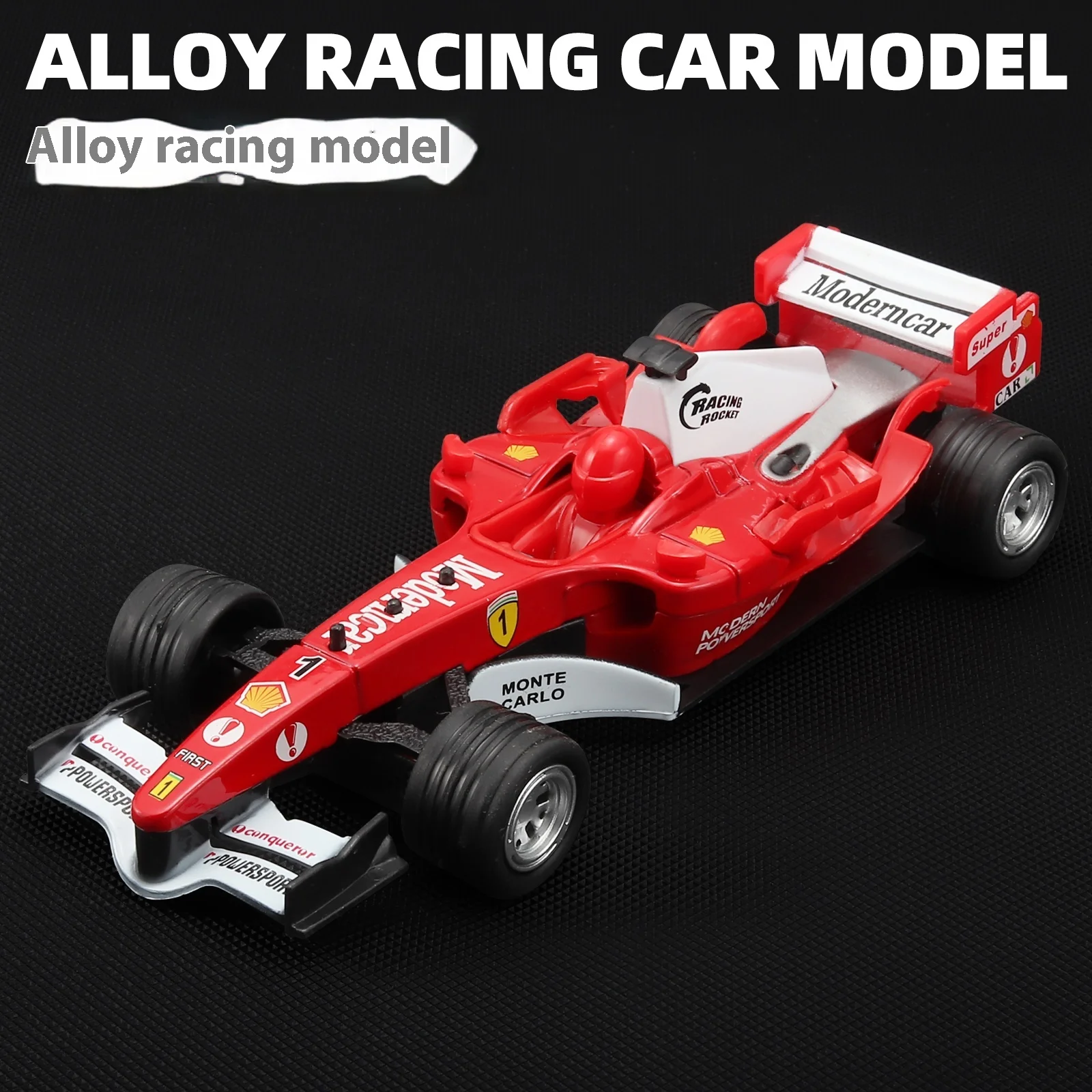 نموذج سيارة سباق تركيبة للأطفال ، سبيكة دييكاست ، لعبة محاكاة الصوت ، عرض عصري ، زينة ، هدية عيد ميلاد #1