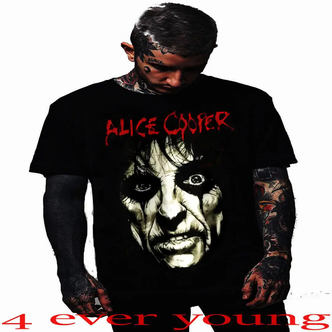 

ALICE COOPER FACE PUNK ROCK T SHIRTS MEN'S SIZES