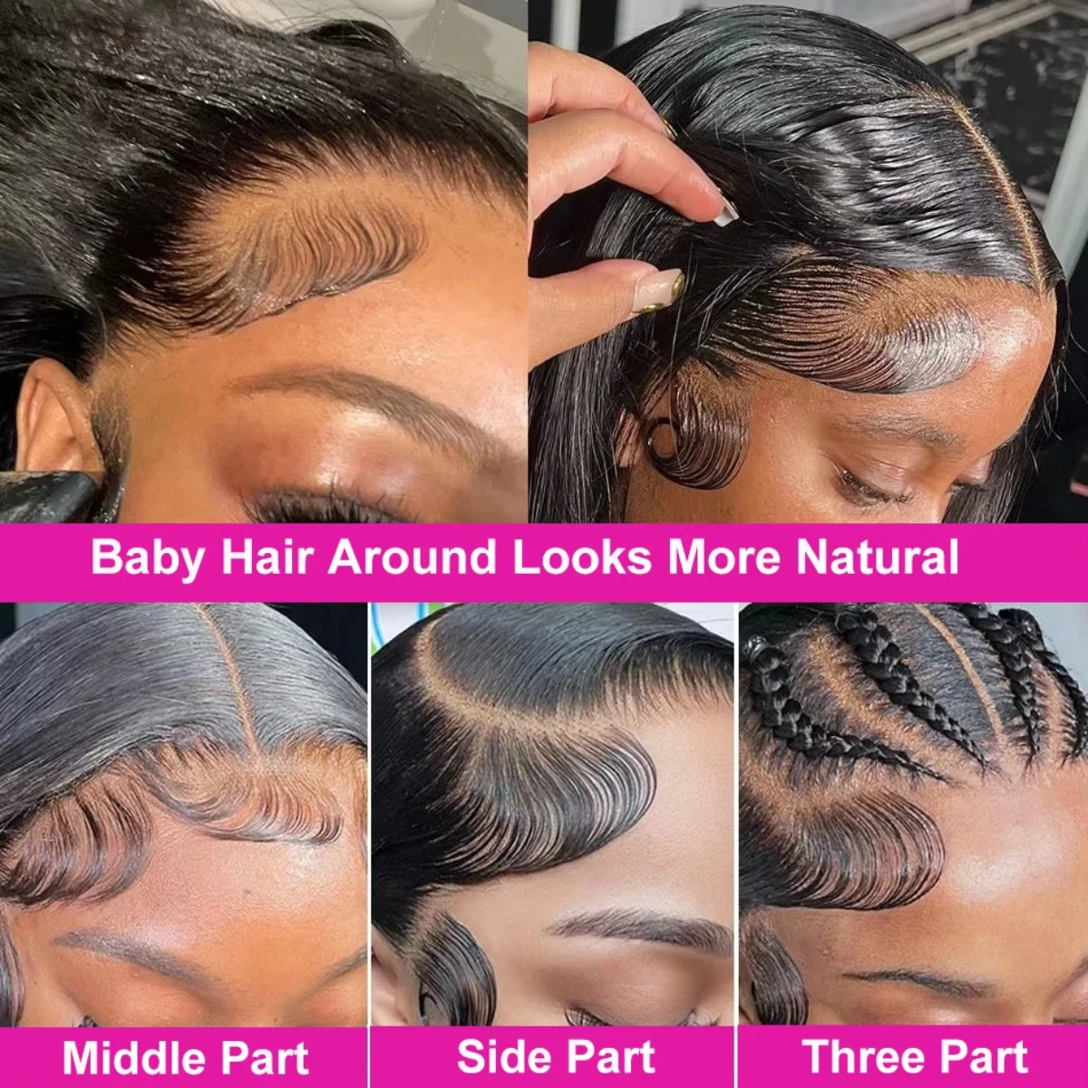 13x4 HD Transparent Lace Water Wave Bob Human Hair Wigs 180% Density 5x5 Closure Lace Wig Curly Bob Wig Pre Plucked For Women image 5