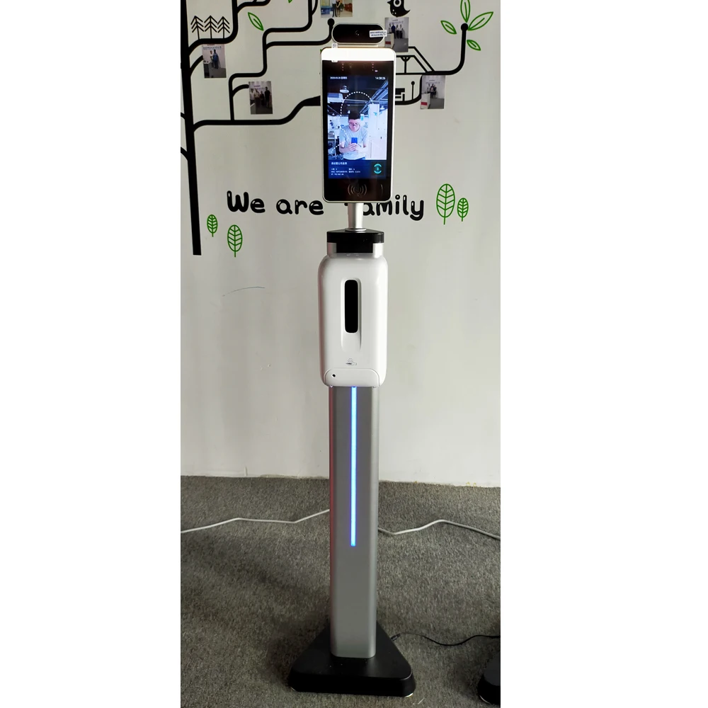 Smart Face Identification Access Control Time Attendance Management System Remote Temperature Detection