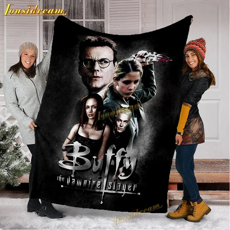 Buffy Flannel Vampire Slayer Blanket Tv Flano Soft Blankets Portable Warm Throw Blankets for Bedding Travel