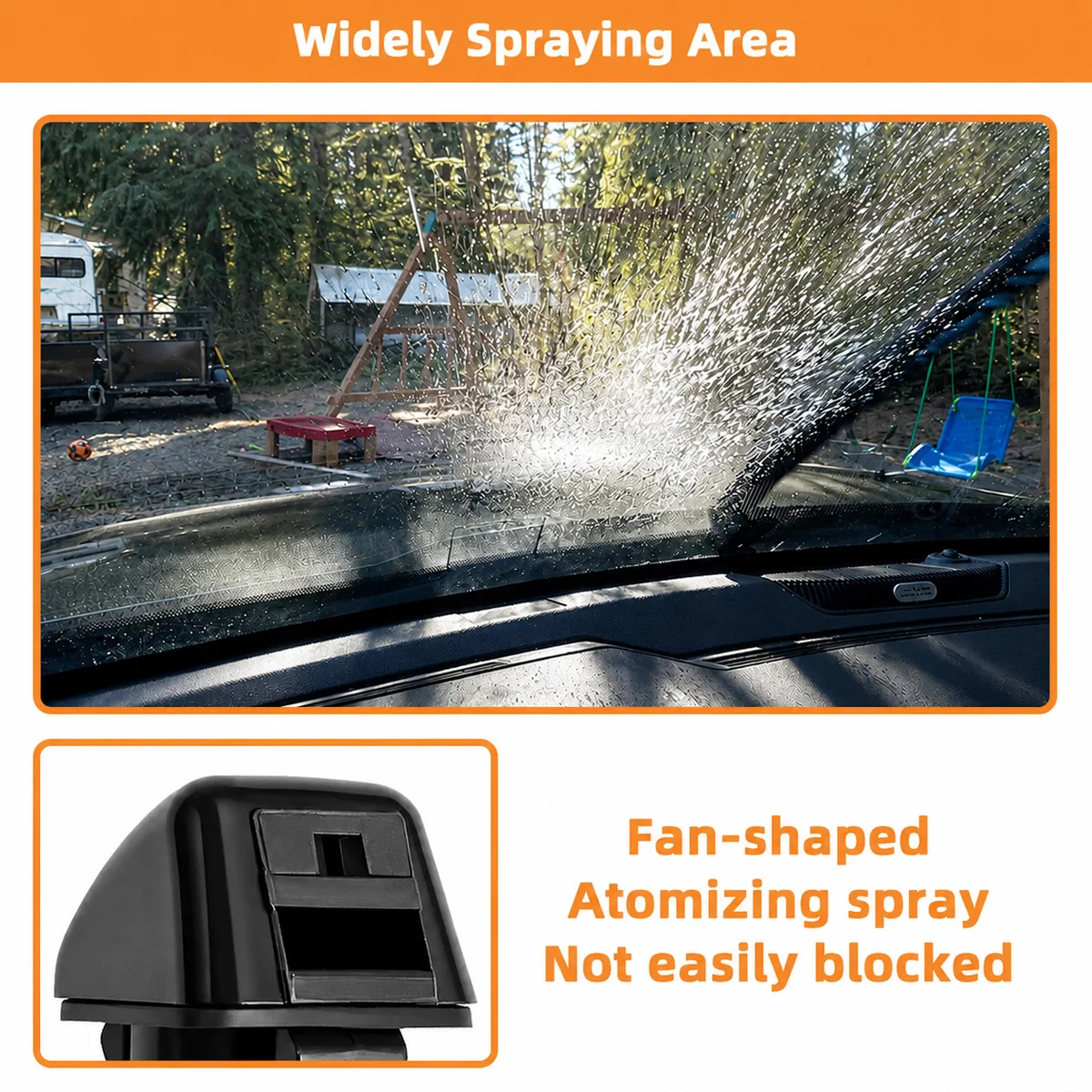 Yitong 2/4/6PCS Windshield Washer Nozzle Front Windscreen Cleaning Fit For Jeep Patriot 5303834AB Water Sprayer Jet Auto Parts