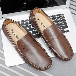 Designer Smile Moccasin Fashion Big Size 35~48 Men Women Casual Loafers Outdoor Comfort Male Driving Shoes Handmade Luxury Brand