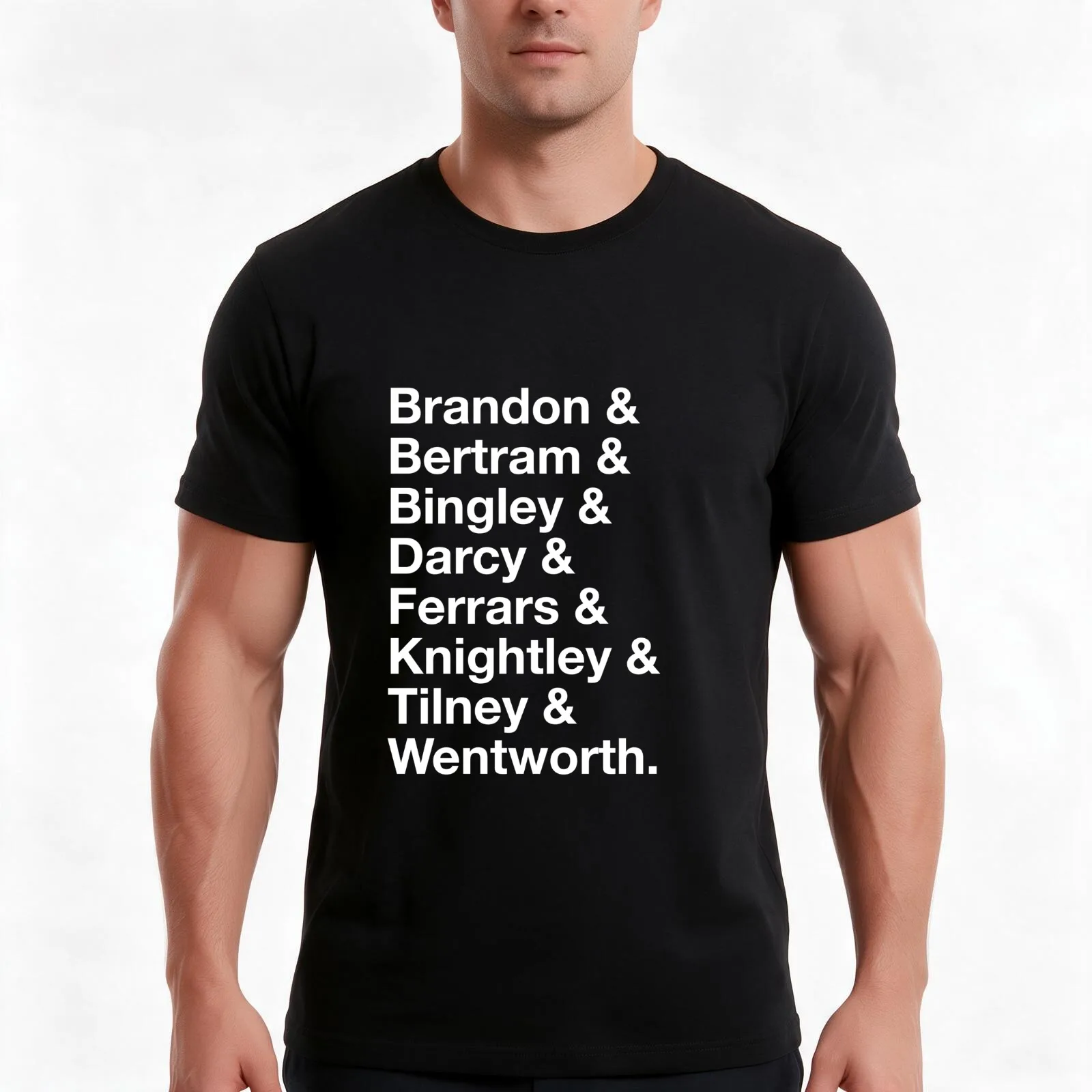 Men of Jane Austen T-Shirt, Summer Casual Cotton Tee, Oversized Streetwear Tops, Vintage Graphic Print, Loose Fit Short Sleeve