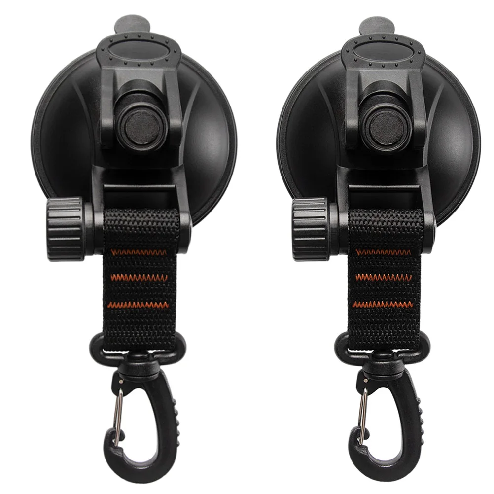 

2 pcs ABS Suction Hooks Durable Tie Down Outdoor Camping Portable Fixing Hooks for Tents Tarps Car Truck Easy Install No