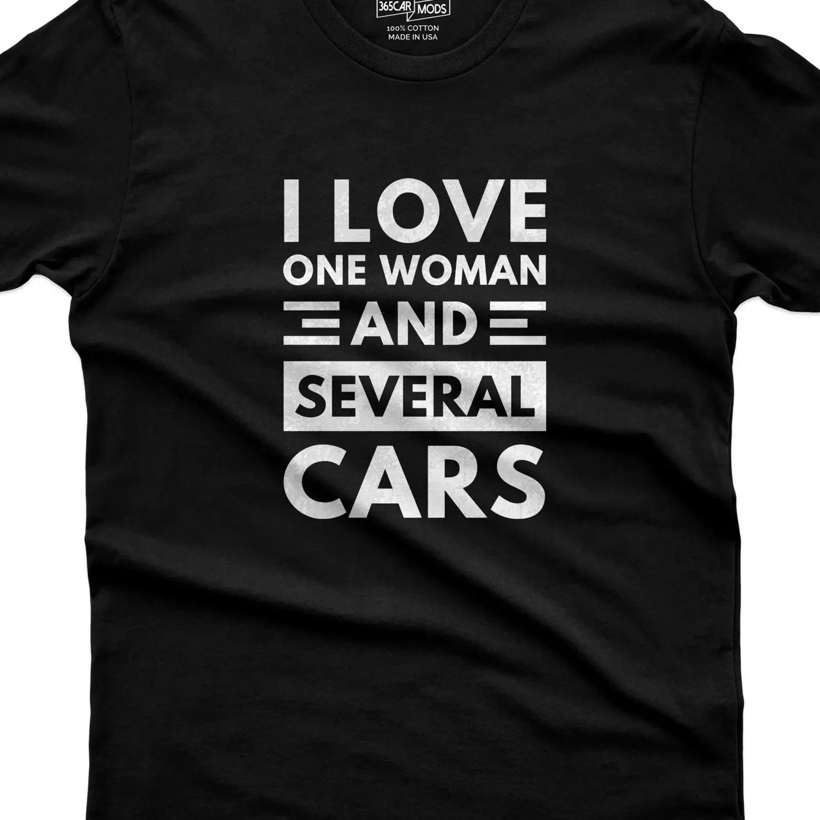 Funny Car Guy T Shirt I Love One Woman and Several Cars vintage Washed Slightly Soft designer clothes Unisex graphic