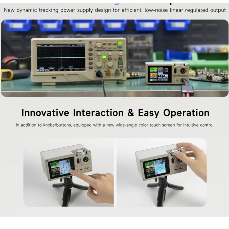 ISDT Esther MP305B Adjustable Power Supply Programmable Linear DC Voltage Regulator 2.8-inch Touch Screen APP Portable