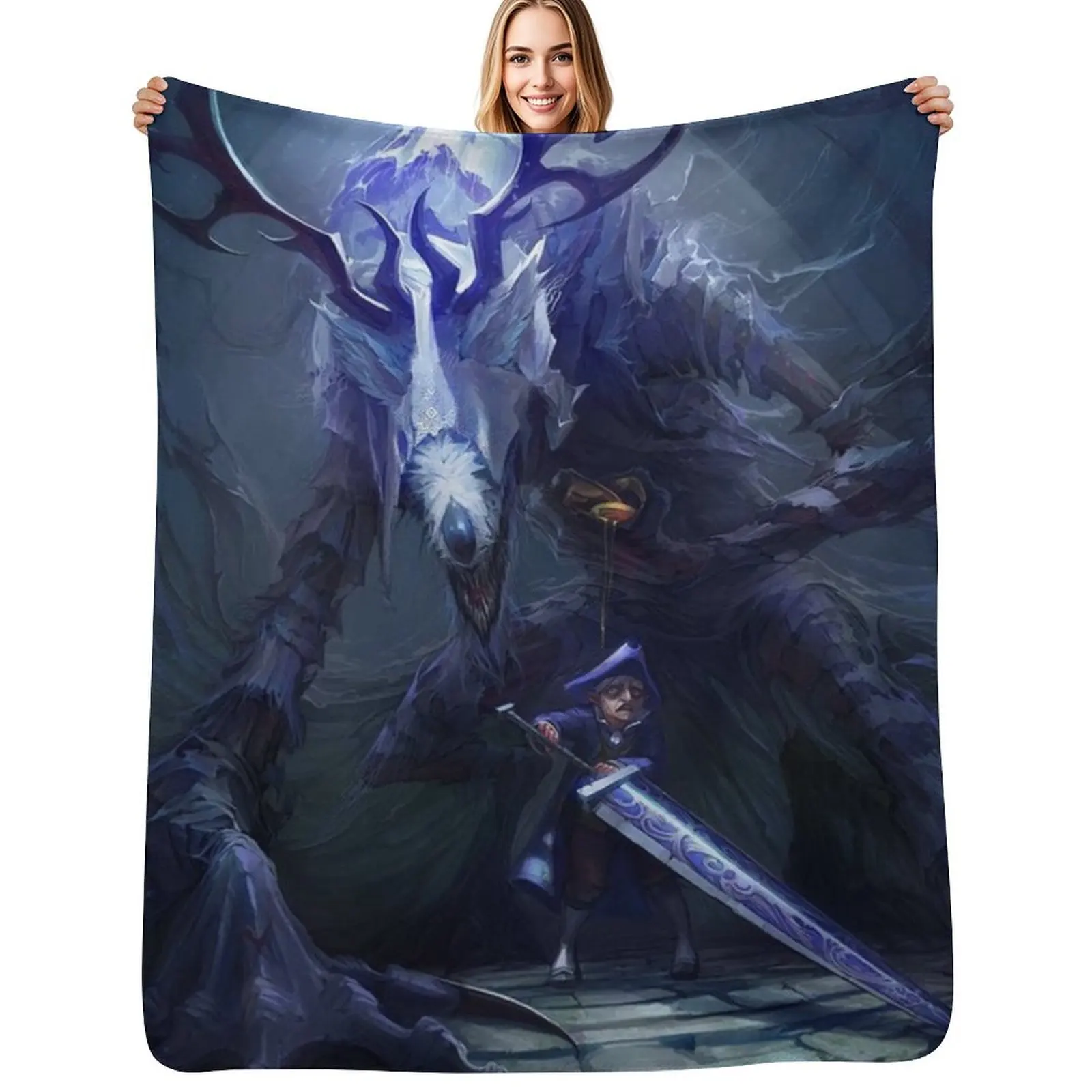 

Bloodborne Throw Blanket Sleeping Bag Polar Moving sofa bed Blankets