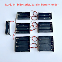 5PCS 18650 Lithium Battery Holder With Wire Series And Parallel Connection 1/2/3/4 Battery Box Slot DIY Accessories