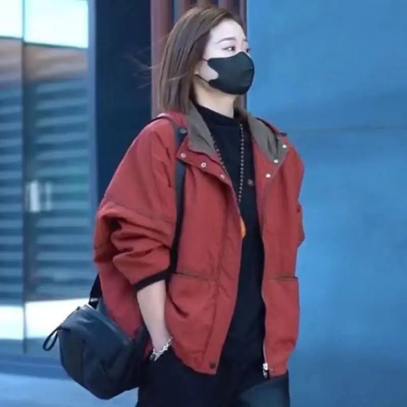 

Женская утепленная куртка с капюшоном, хлопковая, на молнии, с длинными рукавами, теплая, свободного кроя, для похудения, зимнее пальто, повседневная модная верхняя одежда