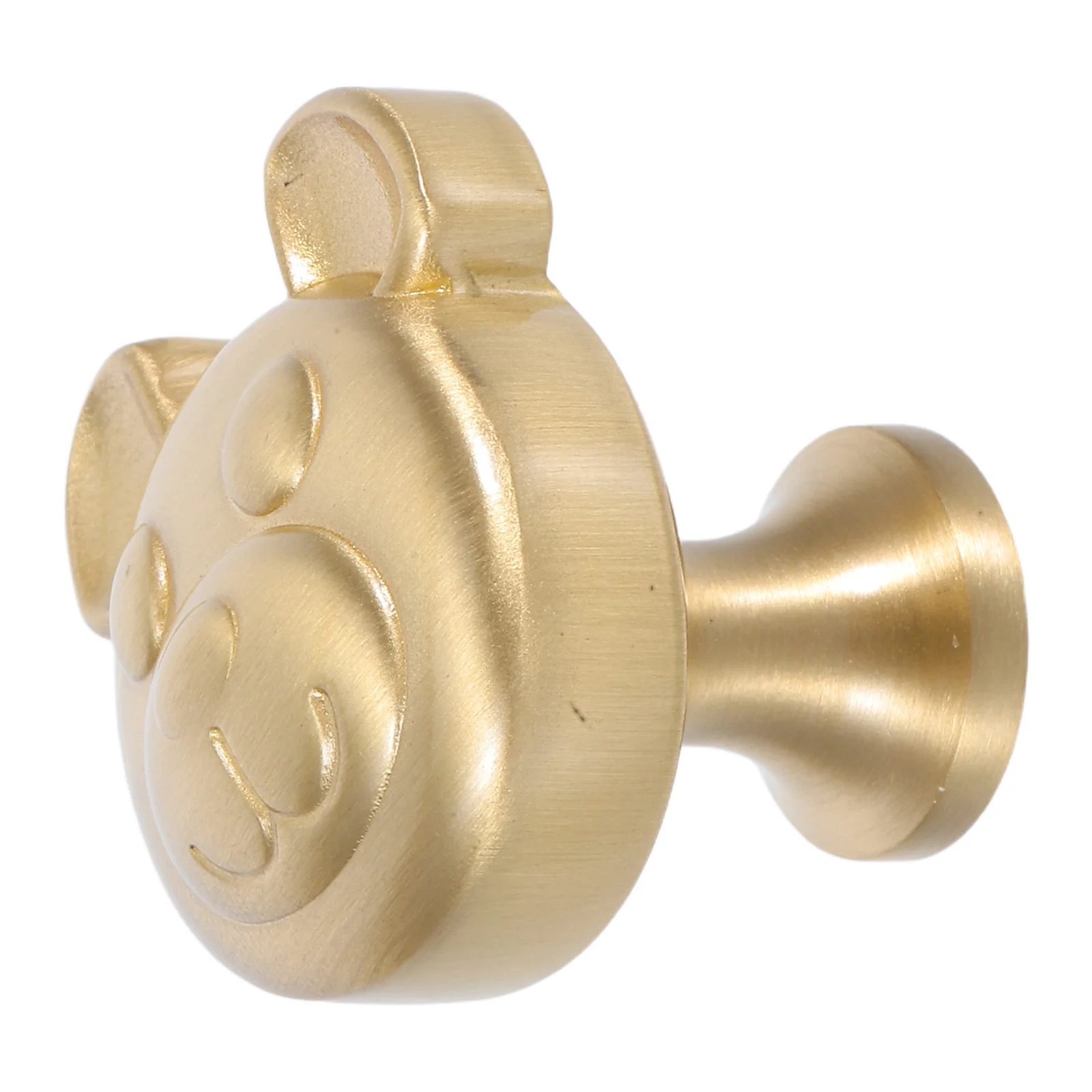 

Bear Head Vintage Drawer Pull Handle French Style Single Hole for Kids Room Rustic Furniture Handles House Drawer Handles