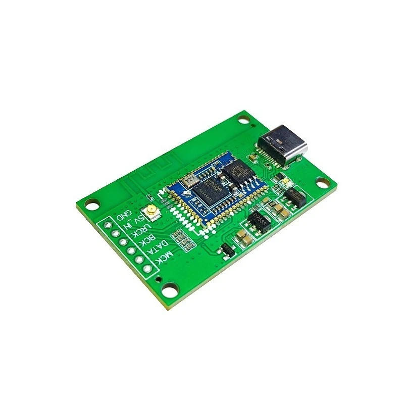 Type-C USB Sound Card QCC5181 Bluetooth Digital Interface Module, I2S Output, Wireless Audio Receiver Board for DIY Amplifier
