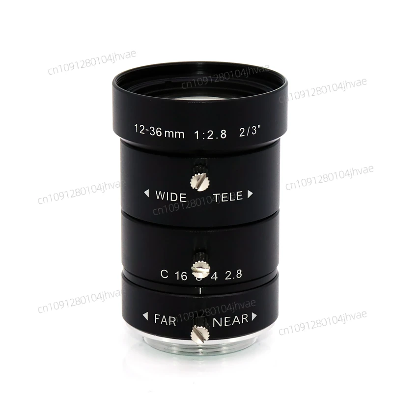 

2/3''C Connector High Resolution Security CCTV Lens 12-36mm Manual Zoom Lens