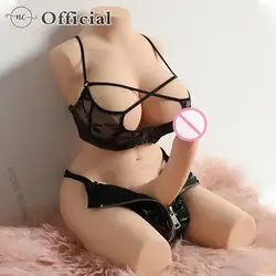 Ladyboy Torso Toy Silicone Half Body Shemale Cock Doll Male Dildo Penis Boobs Big Ass Sexy Butt For Masturbation Adult Sex Toys