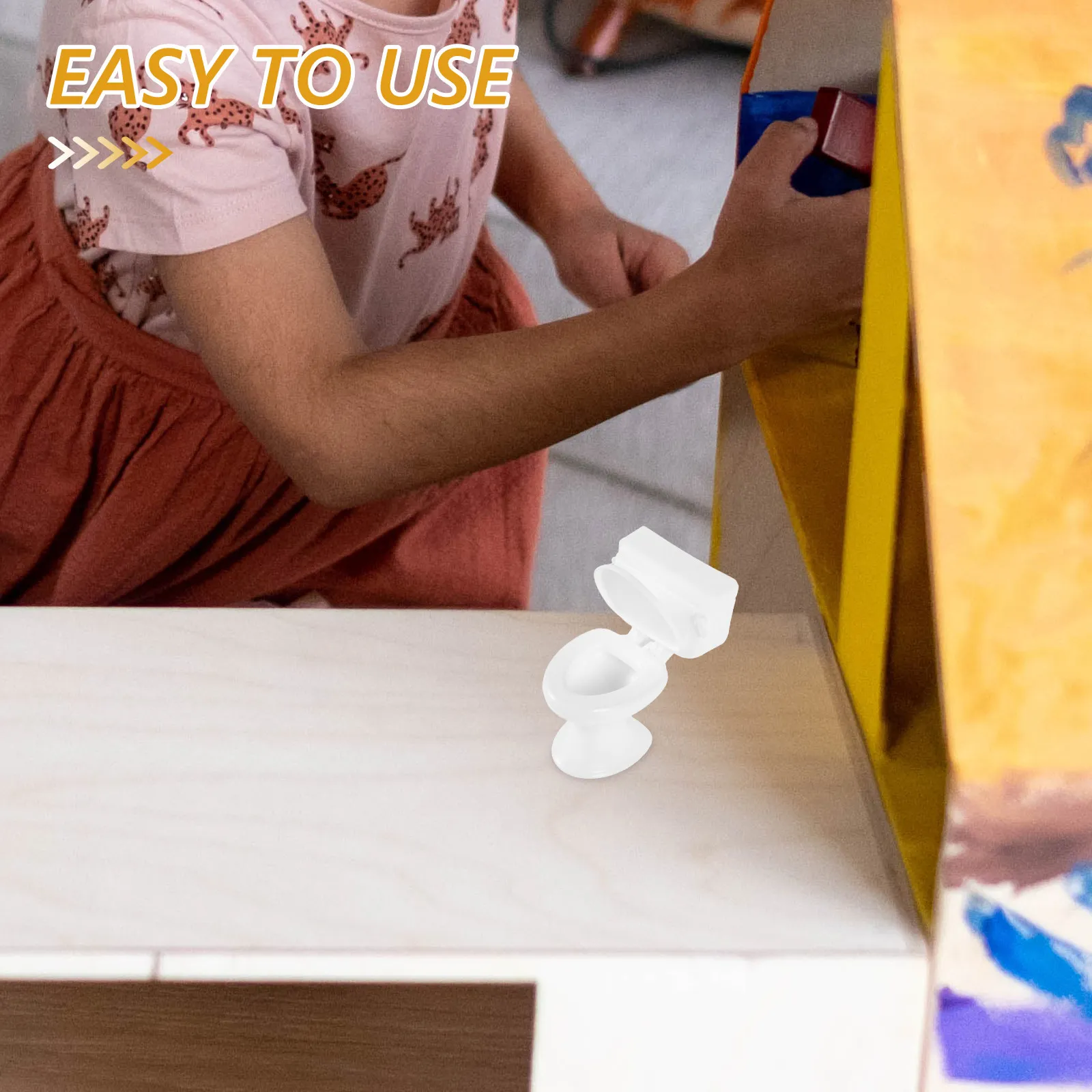 

5Pcs Realistic Mini Toilet for Mini House Furniture High Detail Small Toilet Decor Ideal for Dollhouse Bathroom Setup