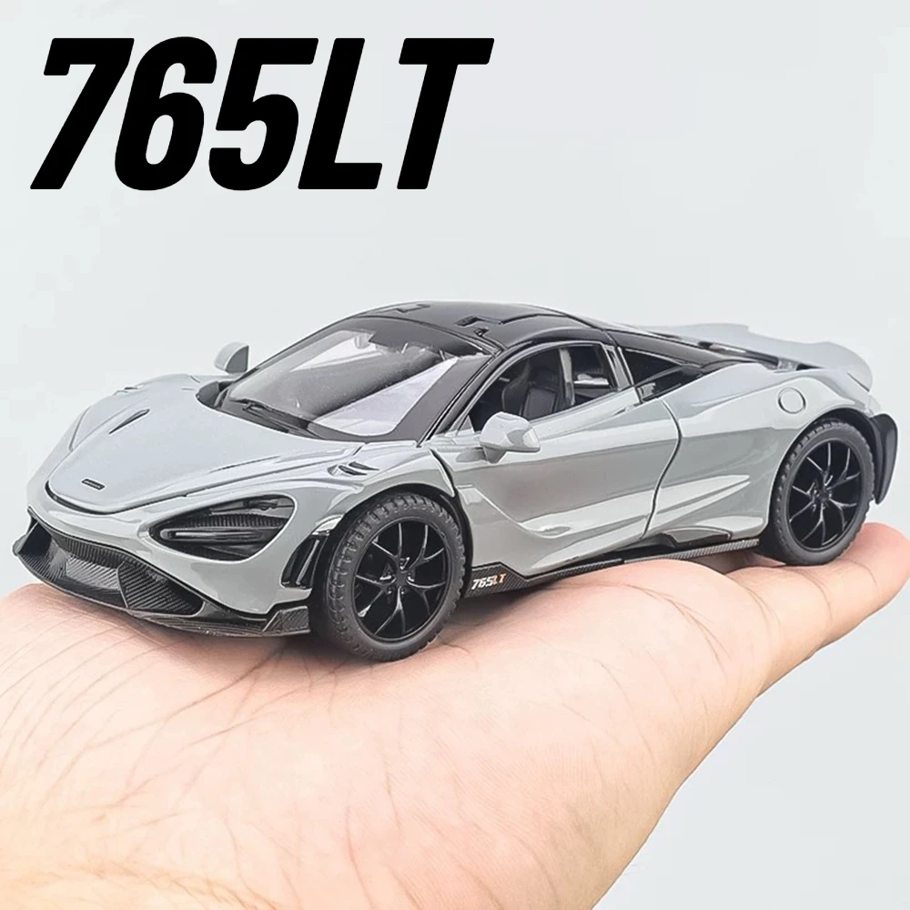 1:32 Bilancia 765LT 720S Giocattolo Modello di Auto In Lega Pressofusa Tirare Indietro Suono Luce Modelli di Veicoli Giocattoli per I Ragazzi Collezione Regalo Di Compleanno