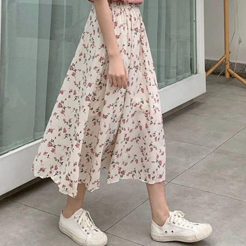 New Spring Summer Fashion Ball Gown Long Skirt Women Elegant Regular Fit A-line Pleated Skirts Ladies Casual Suit Skirt