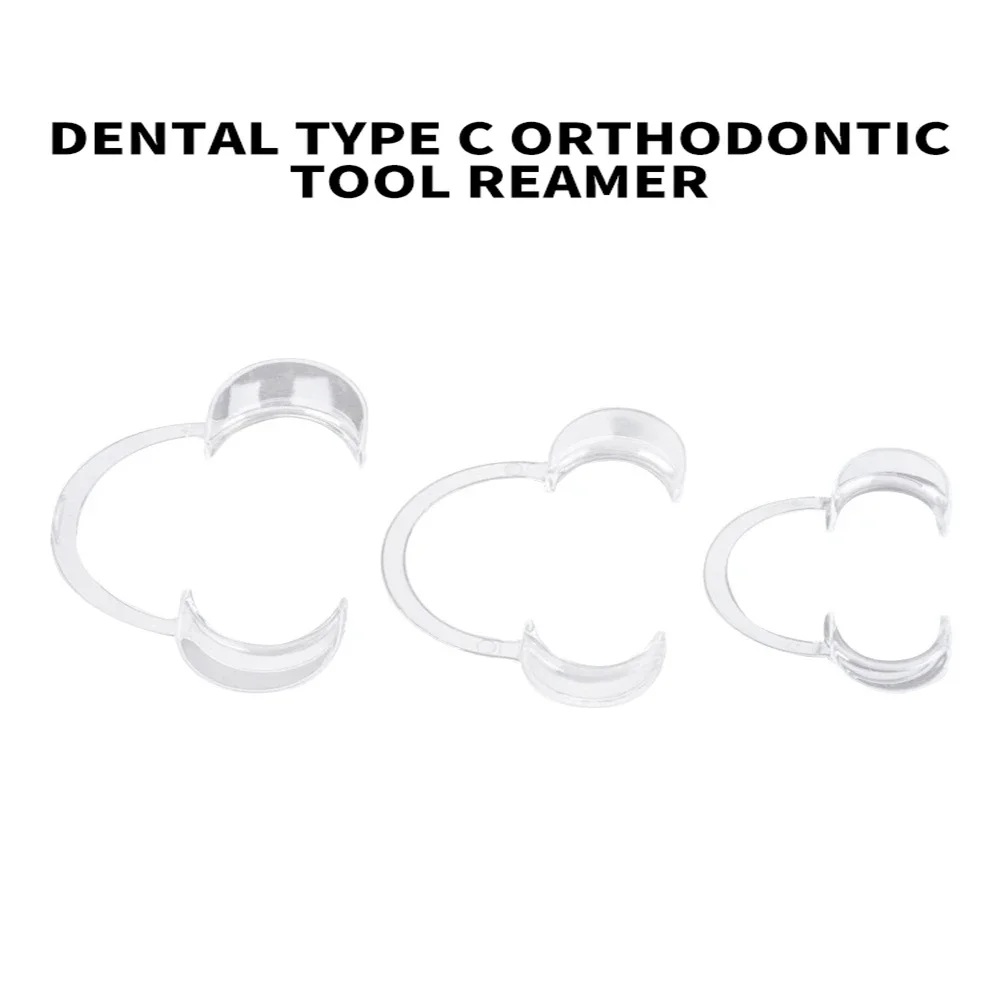 10pcs/Set Dental C Shape Retractors Mouth Gag Lip Opener S M L Transparent Resilient Dentistry Orthodontic Tools Oral Cheek