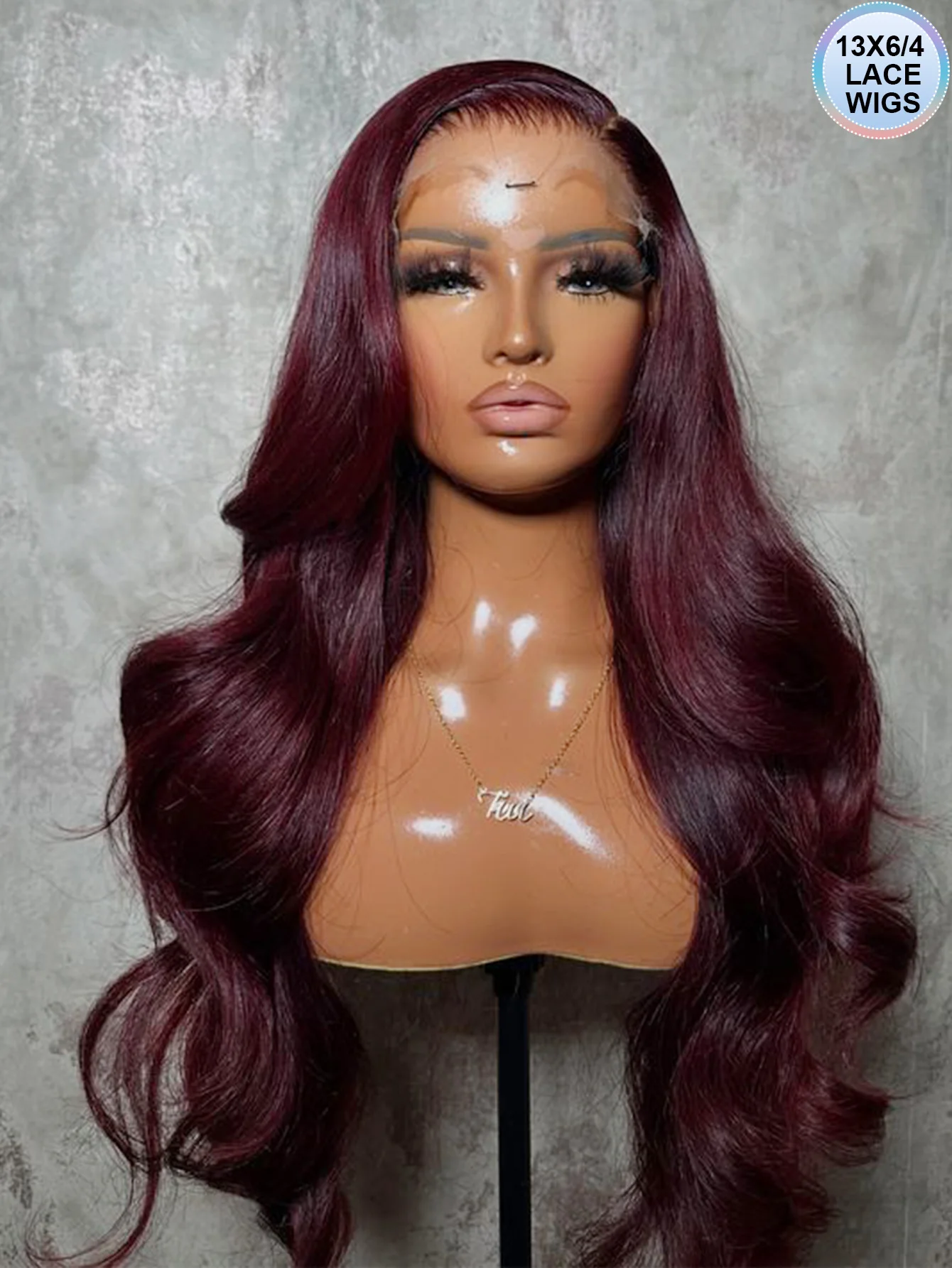 

Бордовые парики с волнистыми прядями 99J Red Body Wave, 13x6 и 13x4, из натуральных волос, с предварительно срезанной линией роста волос и детским волосом, для чернокожих женщин.