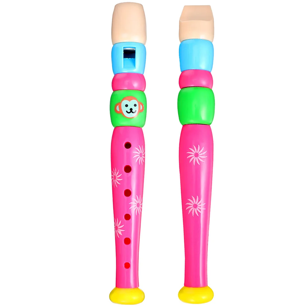 

2pcs Plastic Recorder Kids Musical Instrument Durable Flute Toy Clarinet for Toddlers Gifts Beginner Practice Wind Instruments