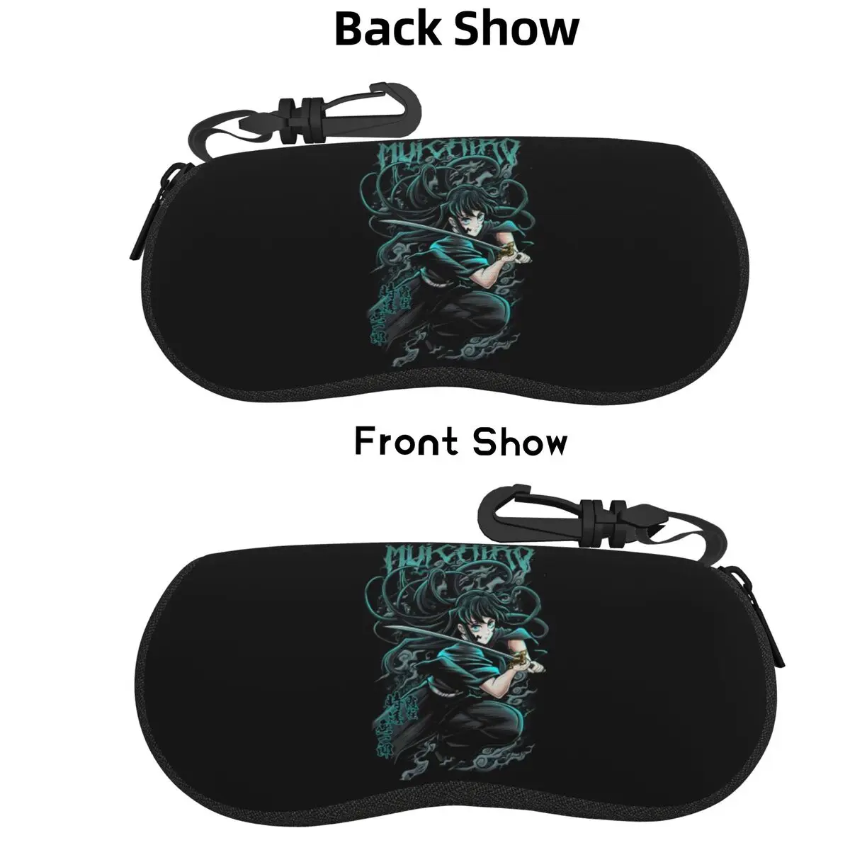 

Muichiro Tokito Shell Glasses Case Protective Sunglasses Box Women Men Soft Eyeglass Bag Pouch