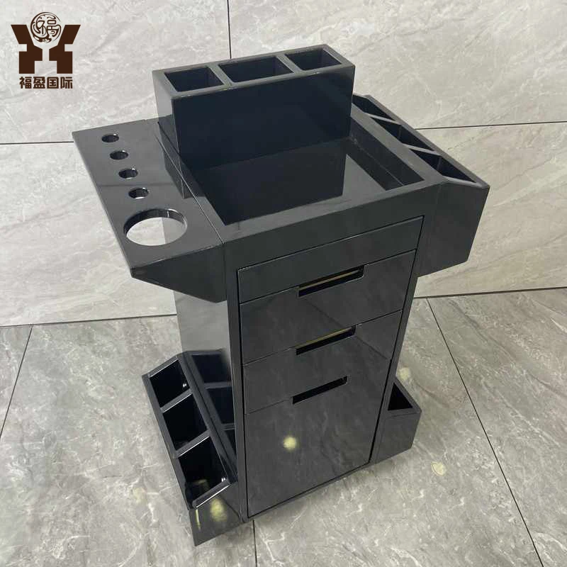 Barber Shop Cabinet Hair Salon Spa Barbershop Tool Hair Salon Hairdresser Cutting Makeup Cabinet case Trolley for Salon
