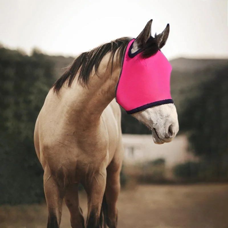

Удобные дышащие сетчатые маски для лошади с ушками — гладкие эластичные принадлежности для верховой езды