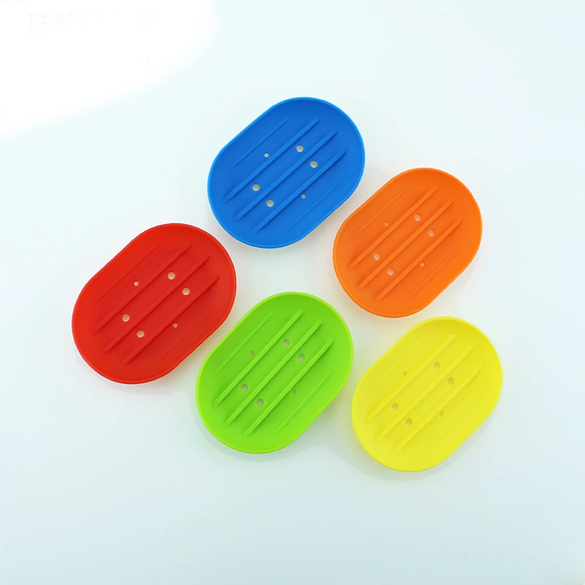 3 قطع من حامل صحن الصابون مقاس 11.5 × 8 × 2 سم مع فتحات تصريف تحافظ على صابون البار نظيفًا للمطبخ والحمام باللون الأصفر #4