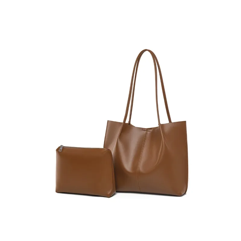 Unique Leisure Diaper Bag Trendy Design Letter Logo Purse Vintage Original Leather Shoulder Bag For Ladies Commuter Elegant